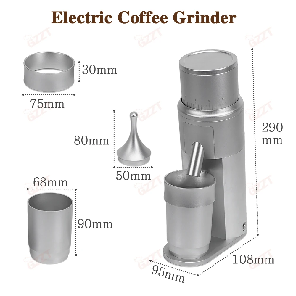 GZZT M63 Single Origin Bean Grinder 63MM Stainless steel Cone Burr  Coffee Grinder Coffee Grinding Machine Coffee Miller 4
