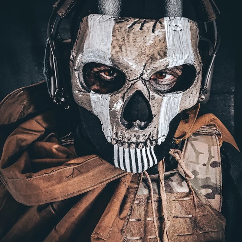 Cheap Ghost Mask V2 - Operador MW2 Airsoft COD Cosplay Airsoft Tactical Skull Full Mask