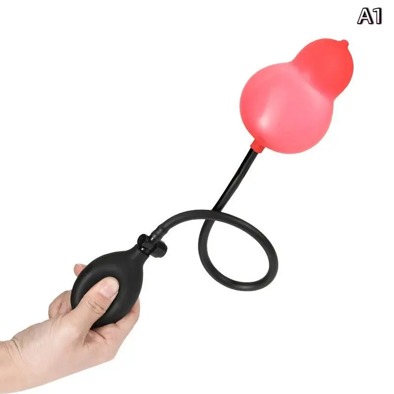Inflatable Anal Plug Butt Plug With Built-in Steel Beads Anal Dilator Sex Toys G Spot Stimulator Prostate Massager Men Butt