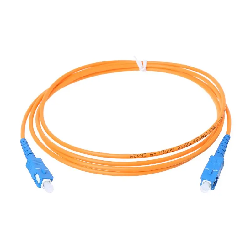 UPC-SC UPC-SM 3mm Fiber Jumper Cable Single Extension Patch Cord Dropship lc lc fiber optic patch cord cable lc upc lc upc sm sx 2 0mm g652d patch cord single mode simplex 2 0mm fibra optica ftth 10pcs