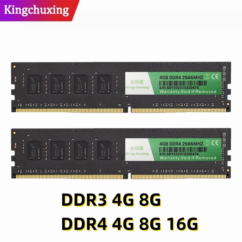 

Оперативная память для настольного компьютера 4 ГБ 8 ГБ 16 ГБ DDR3 DDR4 1600 МГц 1,35 в для настольного компьютера модуль памяти для настольного компьютера комплект обновления Kingchuxing