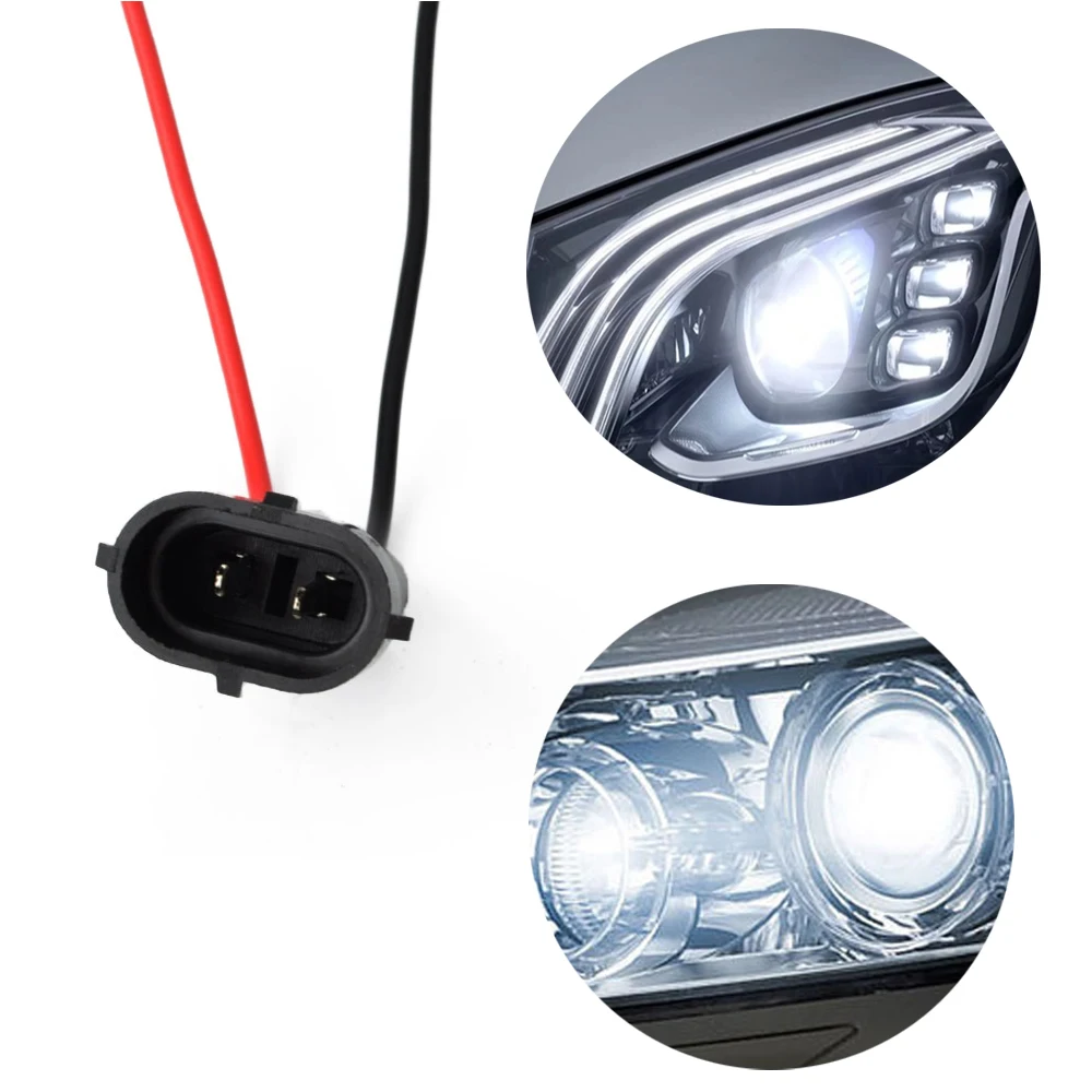 

2pcs 9005 Car LED Wiring Harness Socket Car Headlight Plug Connector Car Fog Lamp Conversion Line Auto Lights Accessories