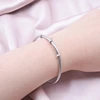1Pc Stainless Steel Simple Beads Twist Cable Wire Bracelet For Women Kpop Styles Punk Open wrist Men Bangle Jewelry Accessories 2