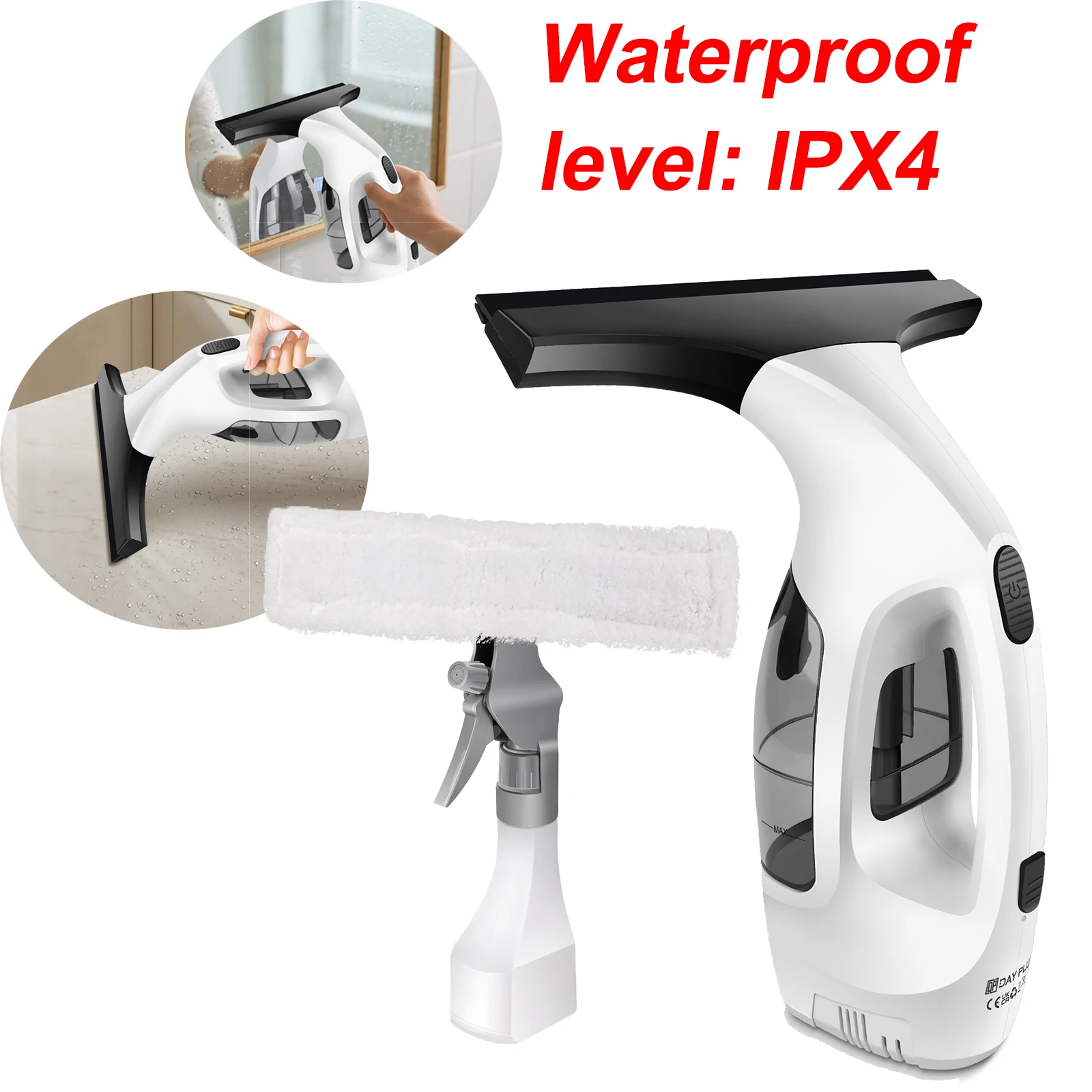 Powerful Cordless Window Vac Cleaner Handheld Cordless Window Vac Cleaner Car Window Cordless Vac Cleaner Wet and Dry Use