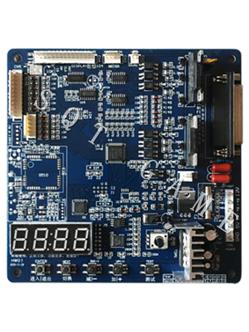 Toy crane assembly kit DIY claw machine slot game board coin receiver, button, wire harness, claw for crane mounting 6