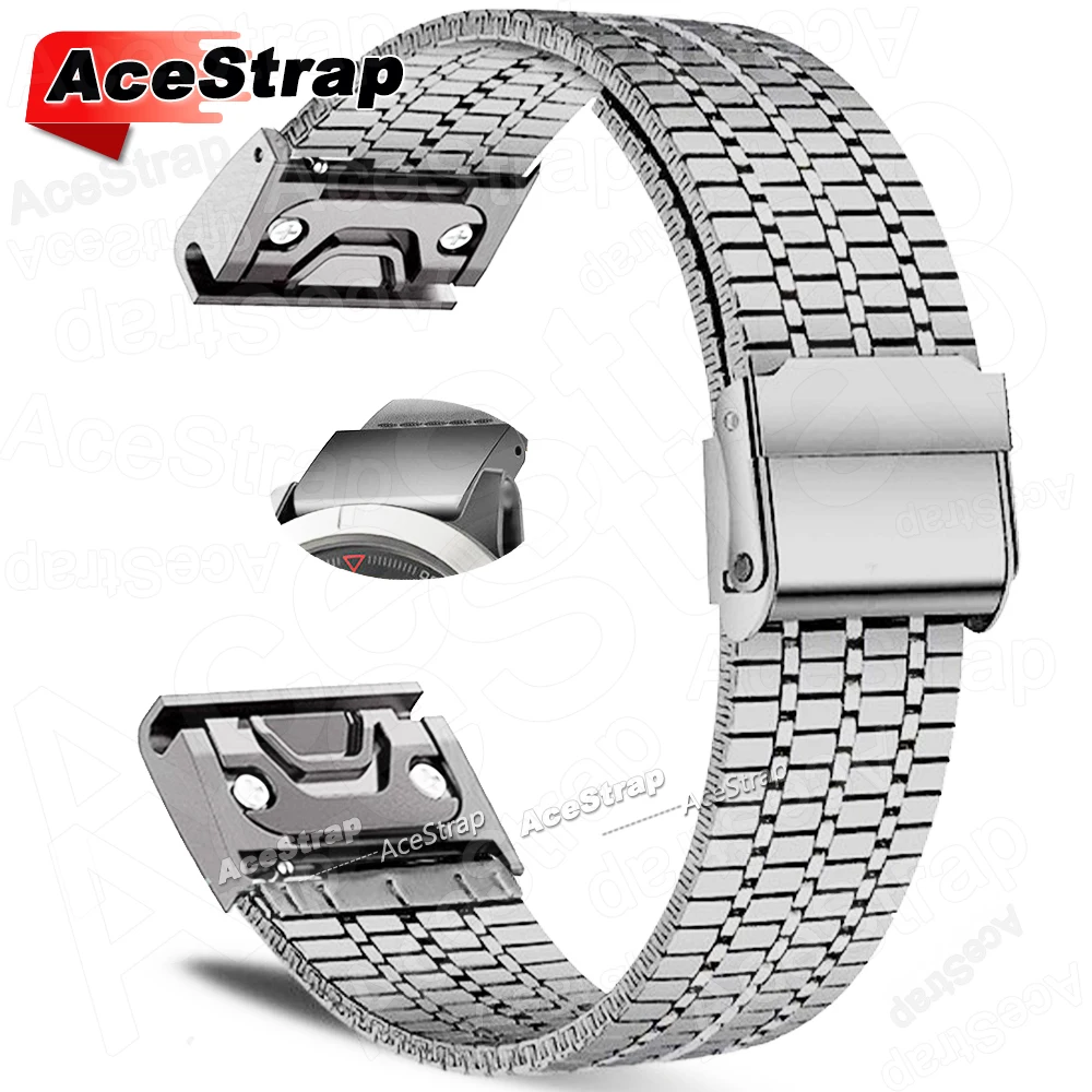 Breathable Stainless Steel Smartwatch Strap - Adjustable Band for Versatile Wear (Multiple Sizes Available)