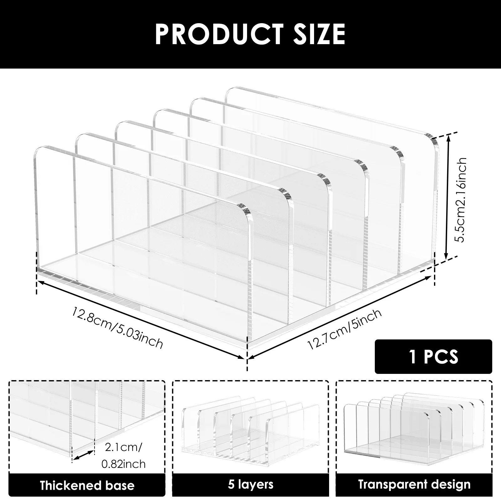 Rolans-ph Dpofirs Metal Mail Holder Hollow Countertop Letter Sorter Organizer Large Capacity