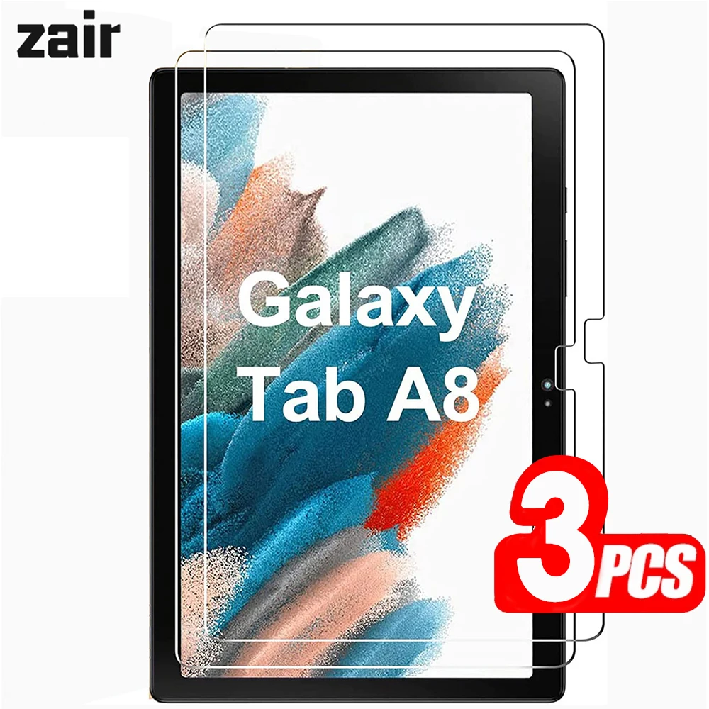 

《3 Pcs》Tempered Glass For Samsung Galaxy Tab A8 10.5 2021 SM-X200 SM-X205 SM-X207 Scratch Proof Full Coverage Screen Protector