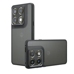 Anti - Fingerprint Matte Shockproof Phone Case for Motorola X70 Air Pro (Black)