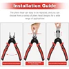 5 IN 1 Multifunctional Pliers Set Quick Change Pliers Head with Wire Pliers Scissors Cable Cutter Wire Stripper Crimping Pliers 4