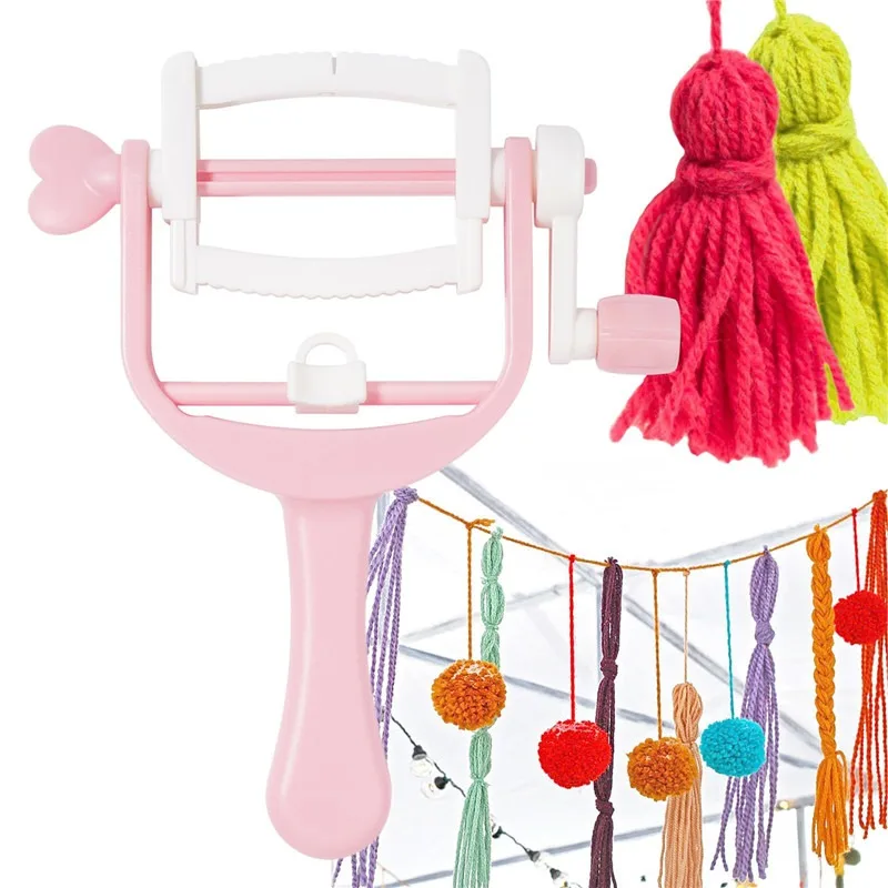 DIY Household Hand Cranked Rope Knitting Machine Rope Winding Machine Hand Cranked Knitting Tool
