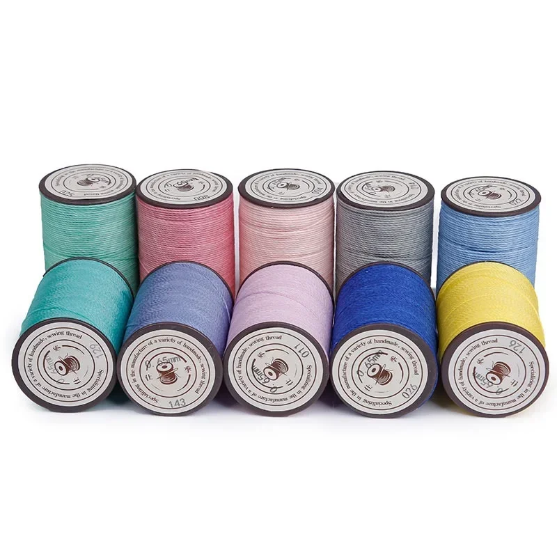 Waxed Thread Round Leather Sewing Cord Handwork Knitting Craft 63Colors for Leather DIY Project Necklace Bracelet
