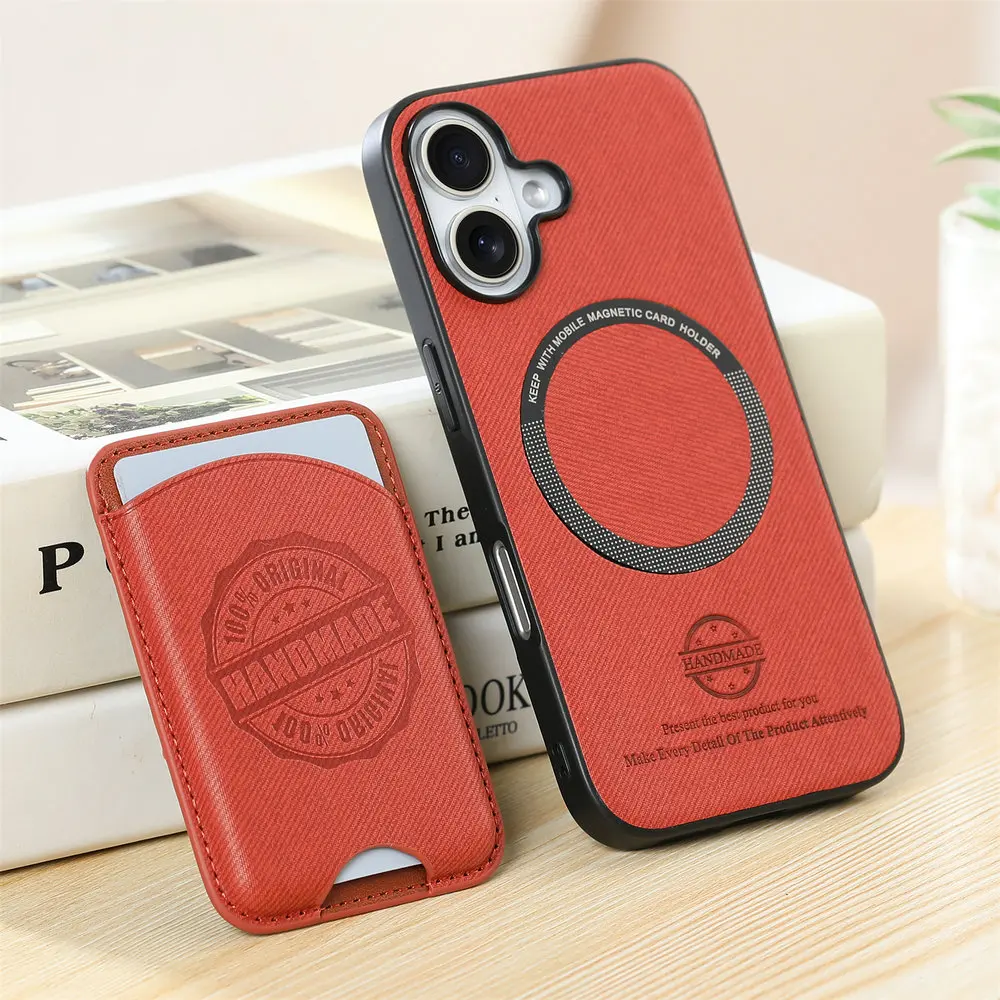 Luxury 2-in-1 Detachable Magnet Card Case with Logo Cover