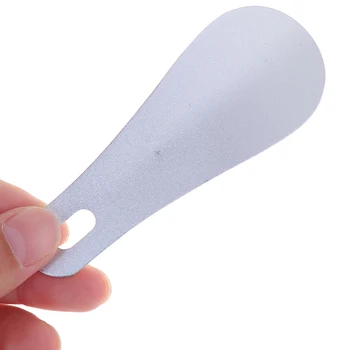 휴대용 실버 스테인레스 스틸 알루미늄 금속 신발 혼 스푼, 전문 미니 신발 혼, 10cm, 1 개