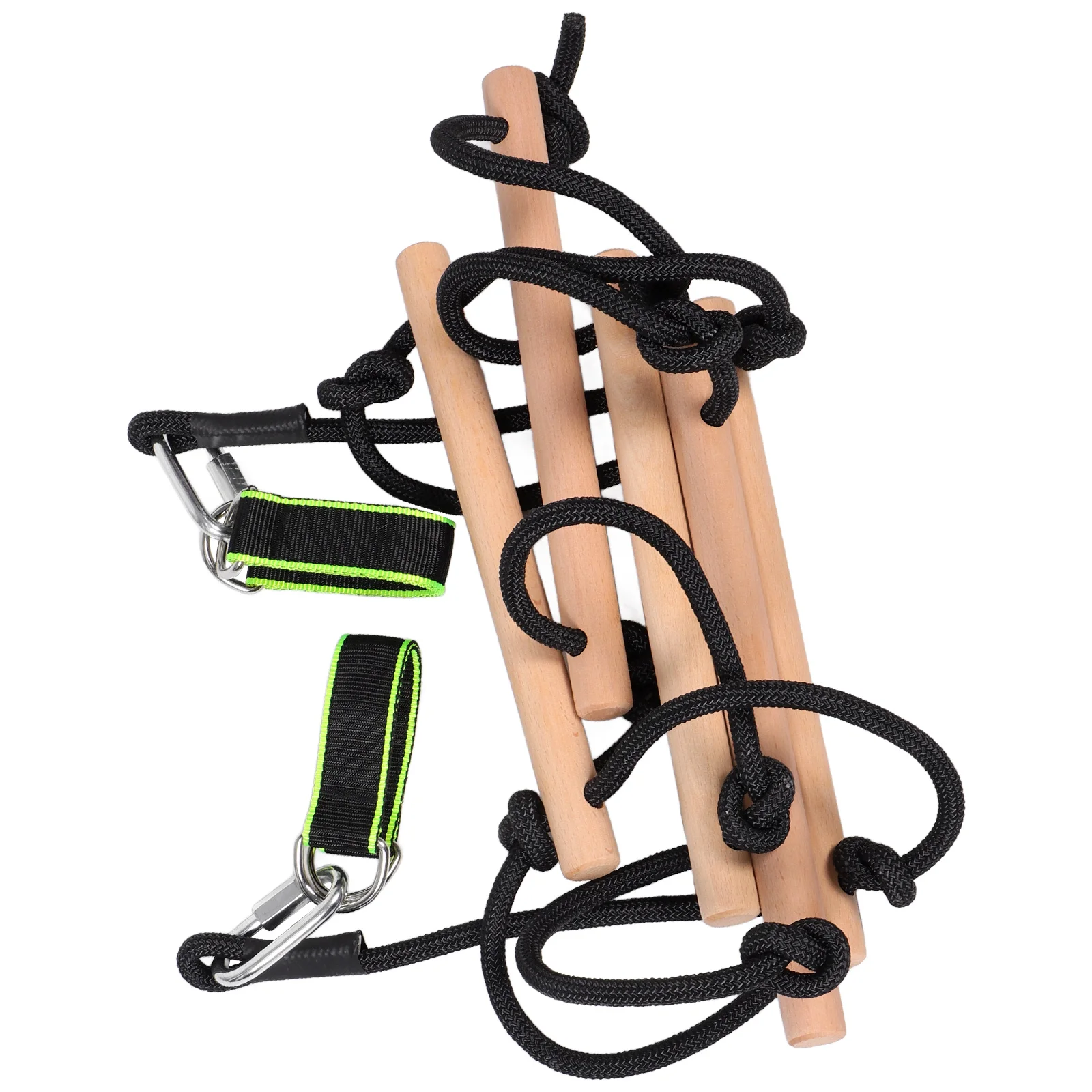 Kids Toys Climbing Sports Hanging Ladder Rope for Treehouse Wood Playground Accessories Ladders Child 2