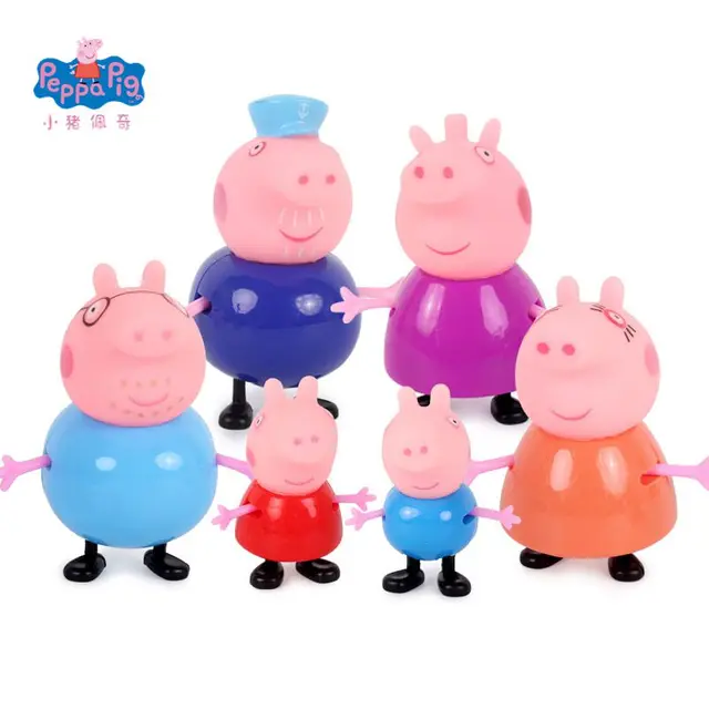 Peppa Pig George Action Doll Toy Cartoon Boy Girl Anti fall