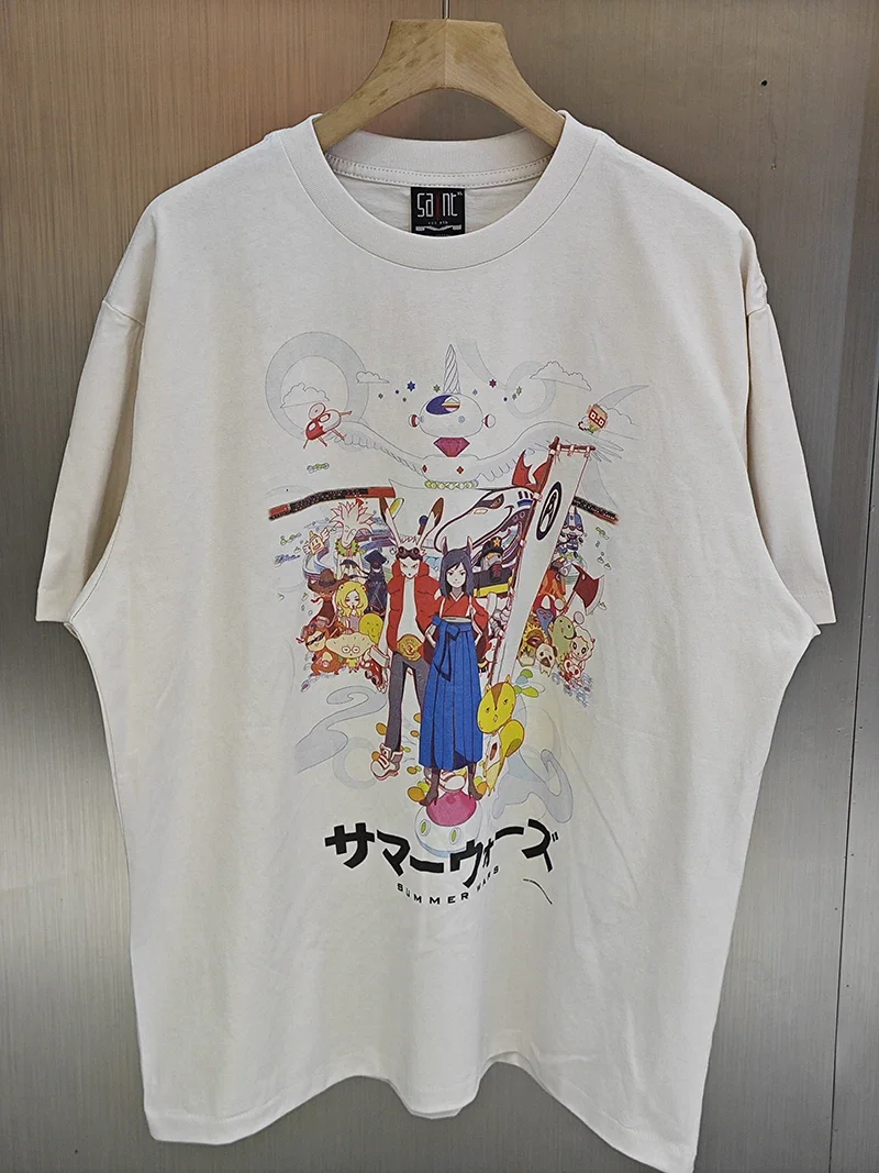 Co marca estilo SAINT Shell Attack Team Retro lavado Harajuku Vintage  camiseta ropa de calle hombres - AliExpress, image size:800x1067