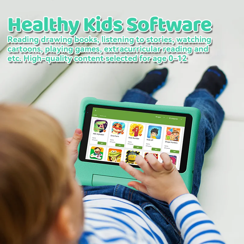 (Clearance)7 Inch Kids Tablet Android13 3GB+32GB  WIFI Google Play Children Tablet for kids in Hebrew Kids-proof Case 3000mAH 5