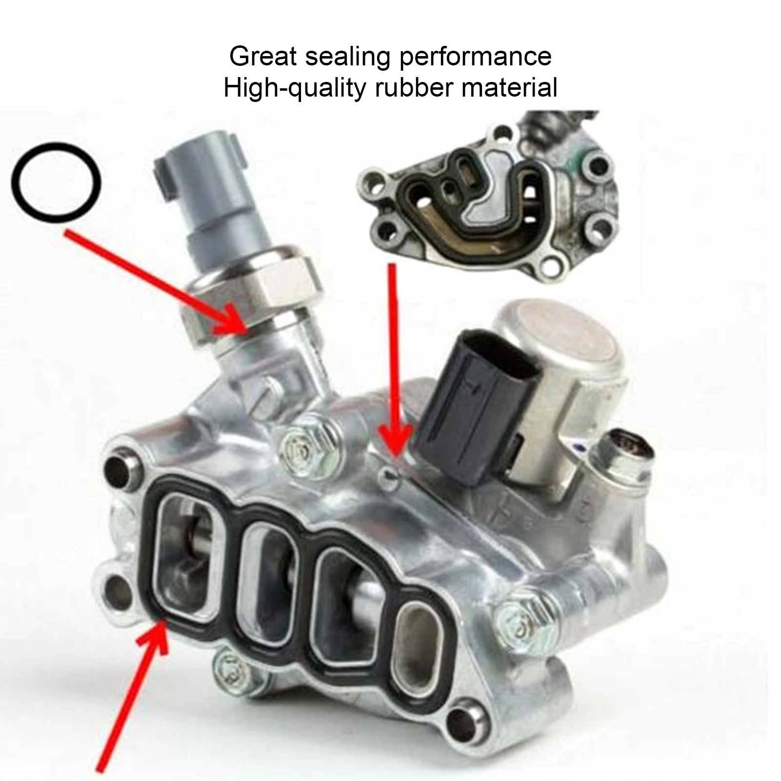 Solenoid Gasket Kit 3pcs VTEC Solenoid Gasket Spool Valve Filter Fit for / V6 Solenoid Gasket Kit Spool Valve Filter