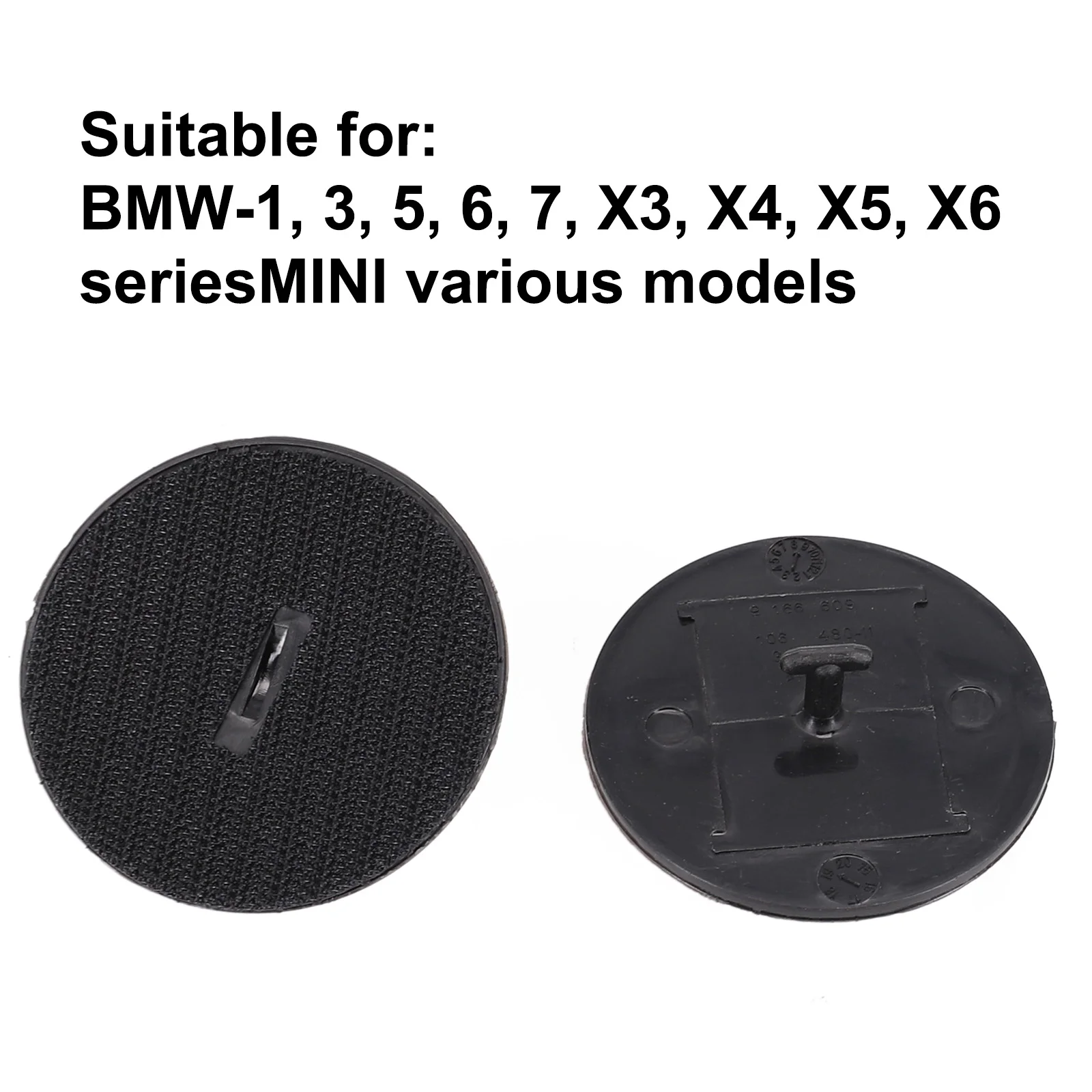 2-Piece Floor Mats Holder Clips – For BMW 1/3/5/6/7 Series, X1/X3/X5/X6, Mini – F-0145