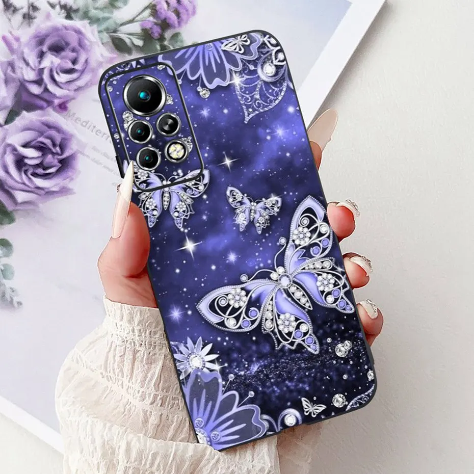 Sleek Black Silicone Soft Back Phone Case - New Design