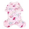 Dog Pajama for Small Dogs Cotton Soft Material Stretchable Puppy Clothes for Chihuahua Yorkie Dinosaurs Design Pet Apparel 4