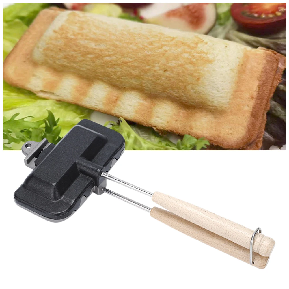 

Home Sandwich Pan Non-stick Coating Breakfast Sandwich Maker Easy To Clean Nonstick Grilled Cheese Mold Bread Toast Maker Pan