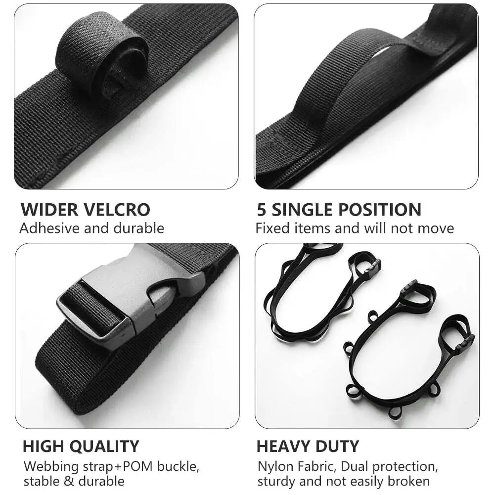 High-Quality 2PCS Car Fishing Rod Strap for SUV Durable Capacity Storage Net