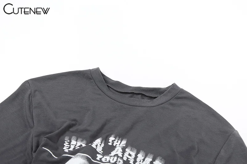 Camisetas casuales con estampado de retrato para mujer, camisetas clásicas de verano nuevas de manga corta con cuello redondo, camisetas femeninas que combinan con todo, tendencia urbana.