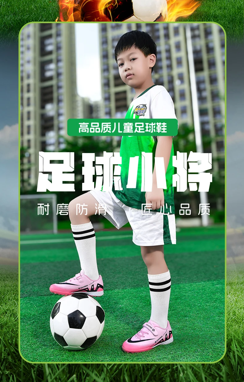 Description Picture 4 of itemKids Football Boots Society Cleats Soccer Shoes Professional Indoor Football Field Boots Children Original Sneakers Boys Match