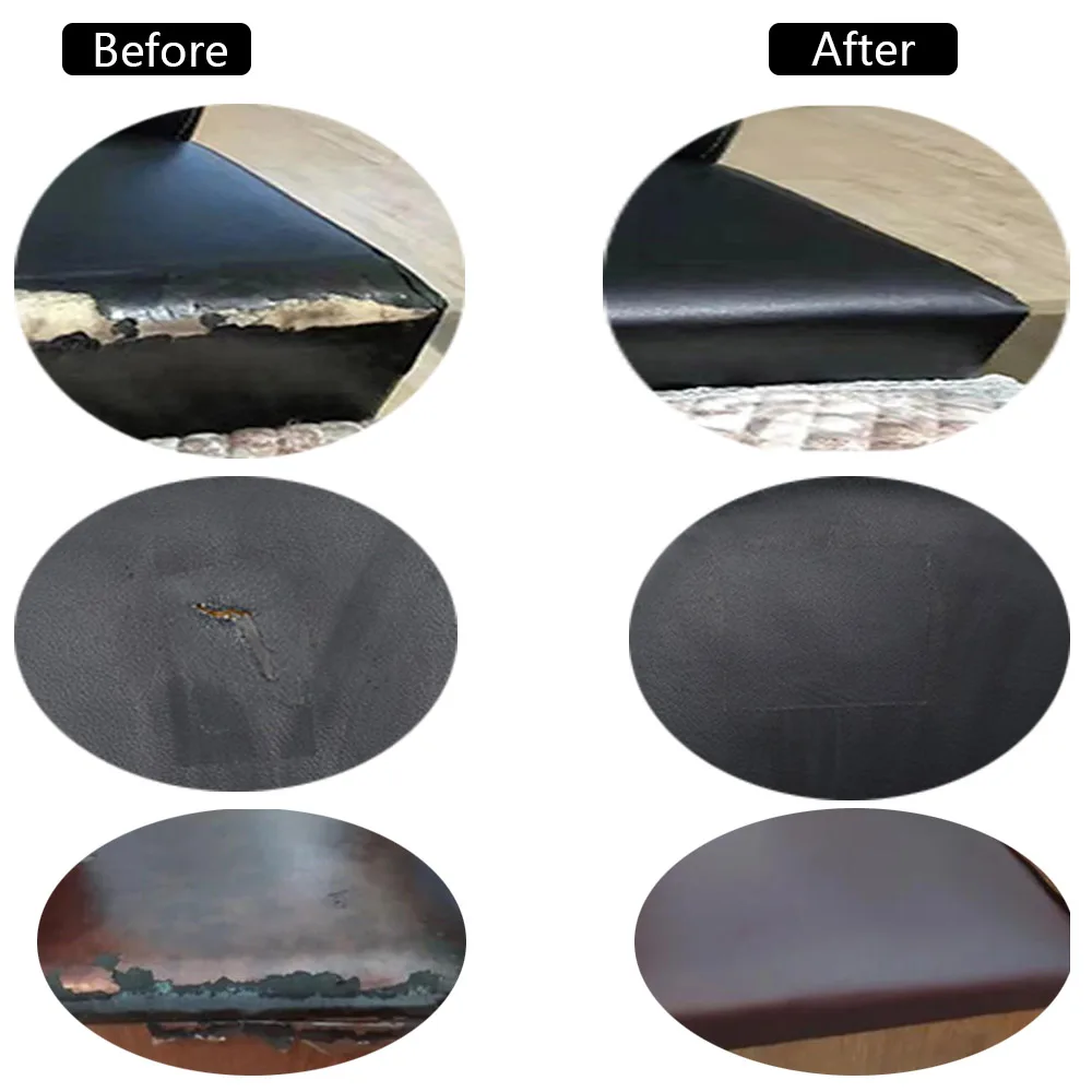 가죽 수리 패치, 손상된 가죽 가구 소파 자동차 좌석 가죽 제품 핸드백용 자체 접착 수리 테이프, 1 m, 3 m, 5m