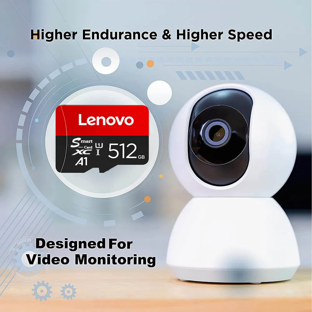 

Lenovo Ultra Micro SD Card High Speed 128GB 256GB 512GB 1TB TF Memory Flash Card for Phone/Computer/Camera/Switch Dropshipping