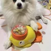 Feeders for Dogs Supplies Pet Intelligence Exercise Cartoon Little Yellow Duck Shape Interactive Dog Toy Anti-slip Design Toys
