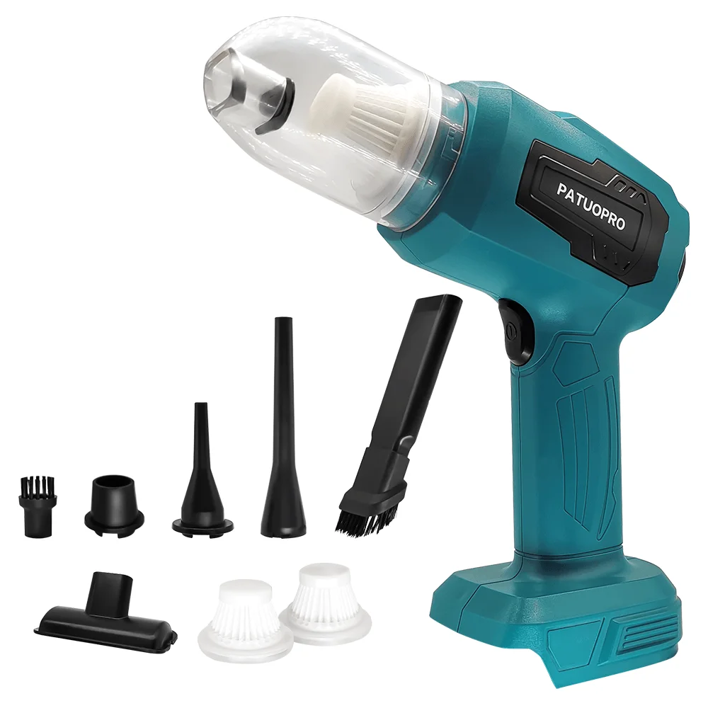 Compact Cordless Handheld Vacuum Cleaner - Multi-Function Dust Collector (Battery Not Included)