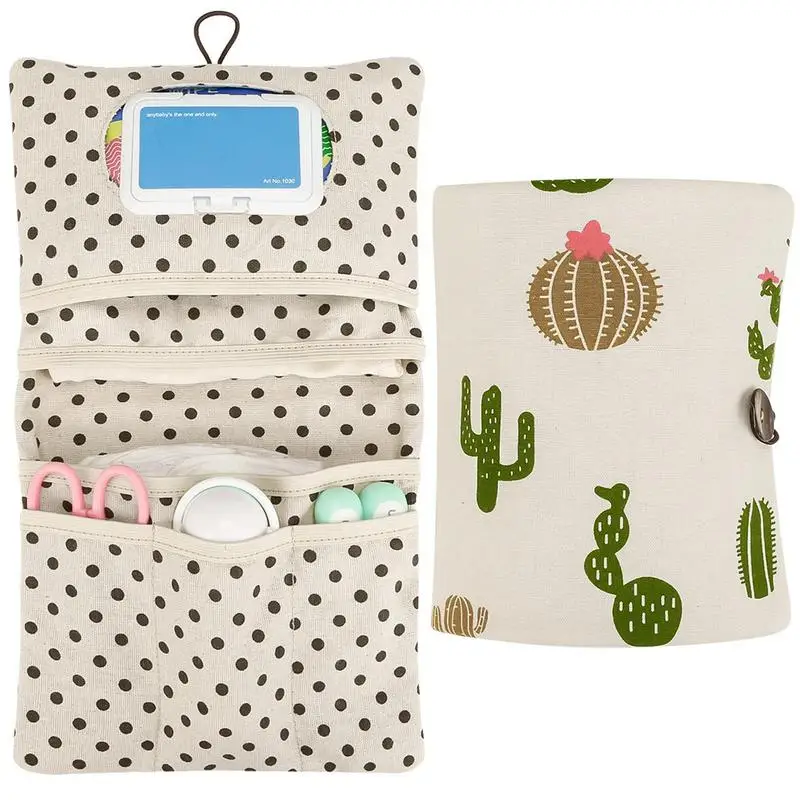 

Diaper Organizer Bag Baby Diaper Organizer Travel Bag Removable Multi-pocket Foldable Travel Diaper Bag With Changing Mat For