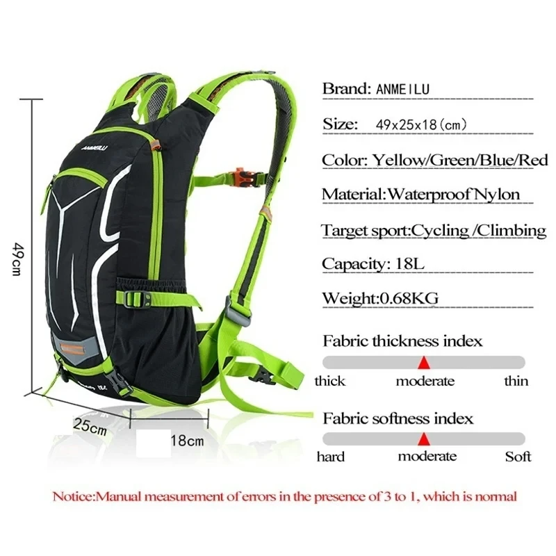 Anmeilu Outdoor Running Backpack Cycling Backpack Camping Hiking Trekking Waterproof Sports Backpacks Unisex Climbing Travel Bag 3