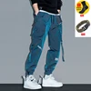 Harajuku Sweatpants Male Reflective Cargo Pants Y2k Trousers for Men Joggers Hip Hop Men's Clothing Man Streetwear Sports Casual 1