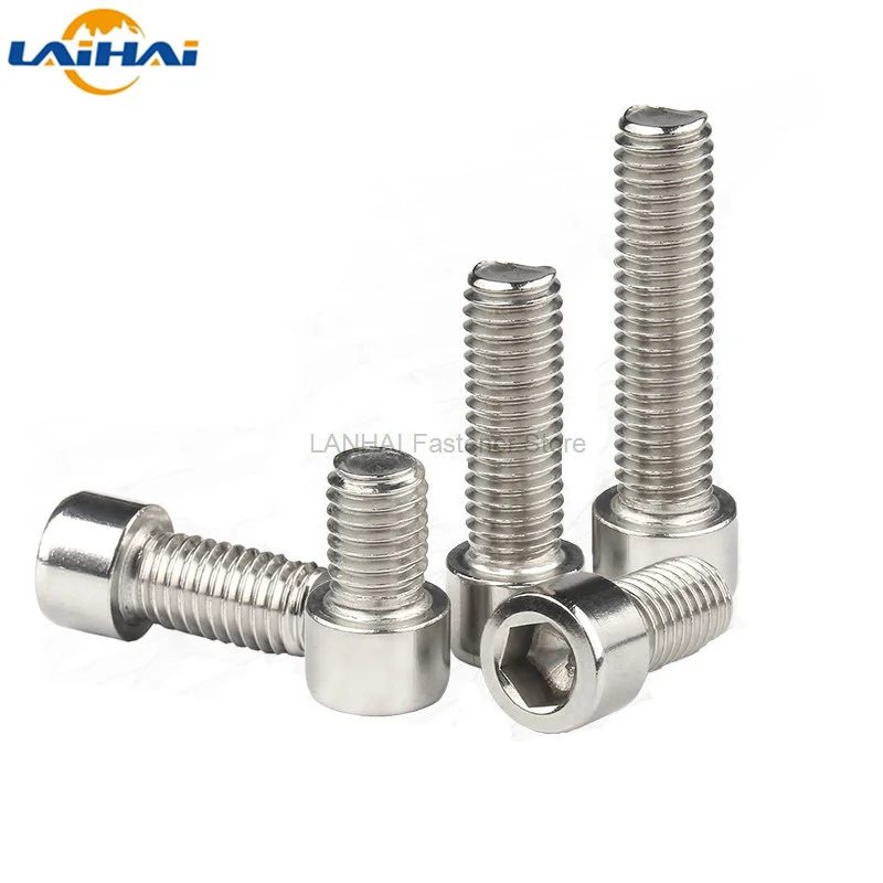 스테인리스 스틸 육각 소켓 캡 알렌 헤드 나사 볼트, 소형 헤드 직경 3.8mm 4.5mm, M2.5 M3 비표준 304 A2, 25 개