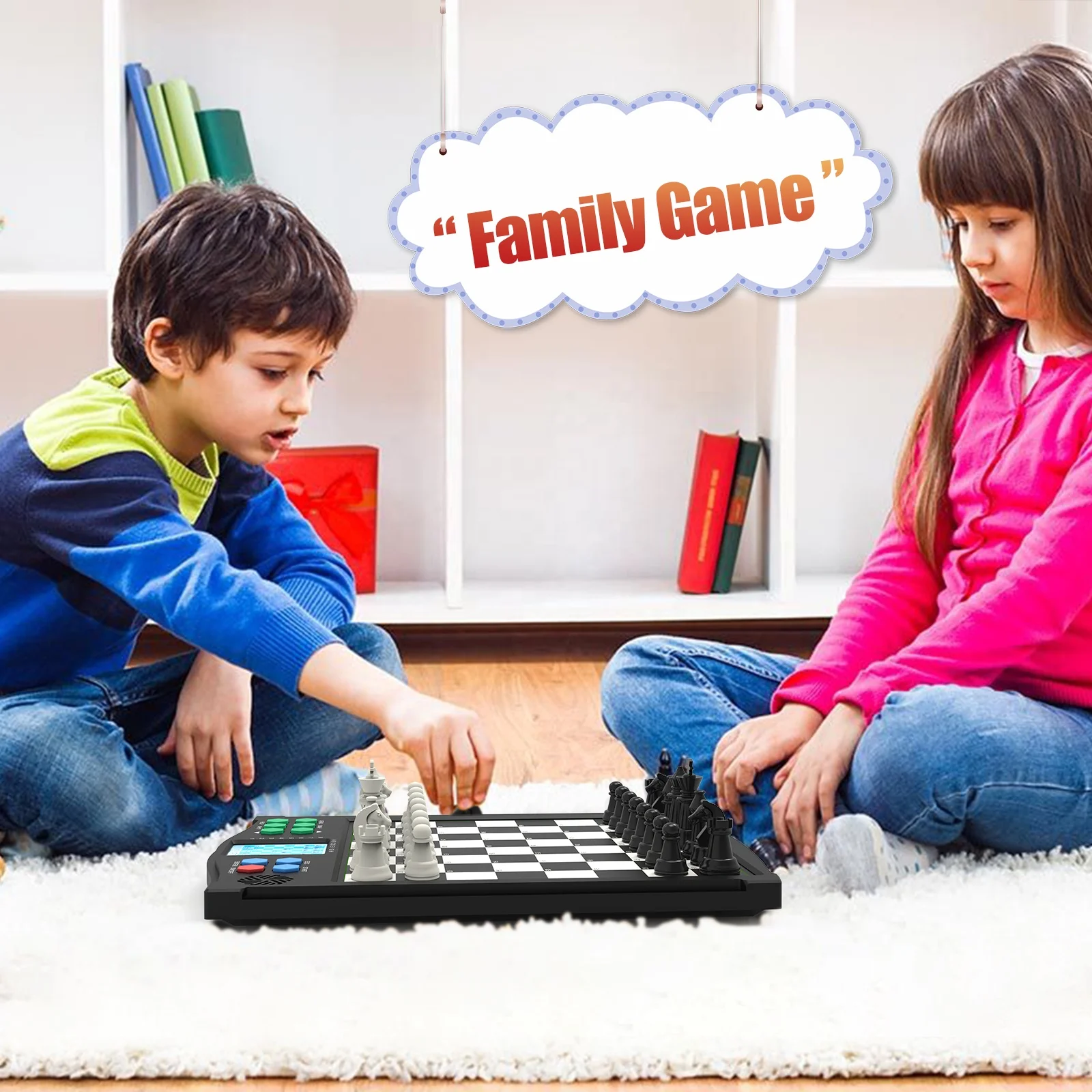 Beginners chess computer electronic Chess Board Game With Learning Chess  Board and Cards, For Kids to Learn an Play - AliExpress