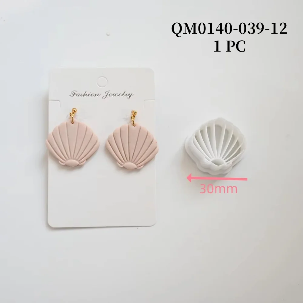 1pc Ozean Meer Polymer Clay Schneider Sommer Strand Ohrring Embosser Cutter Shell/Muschel Form Ohrring Form für Anhänger schmuck – Detail 7