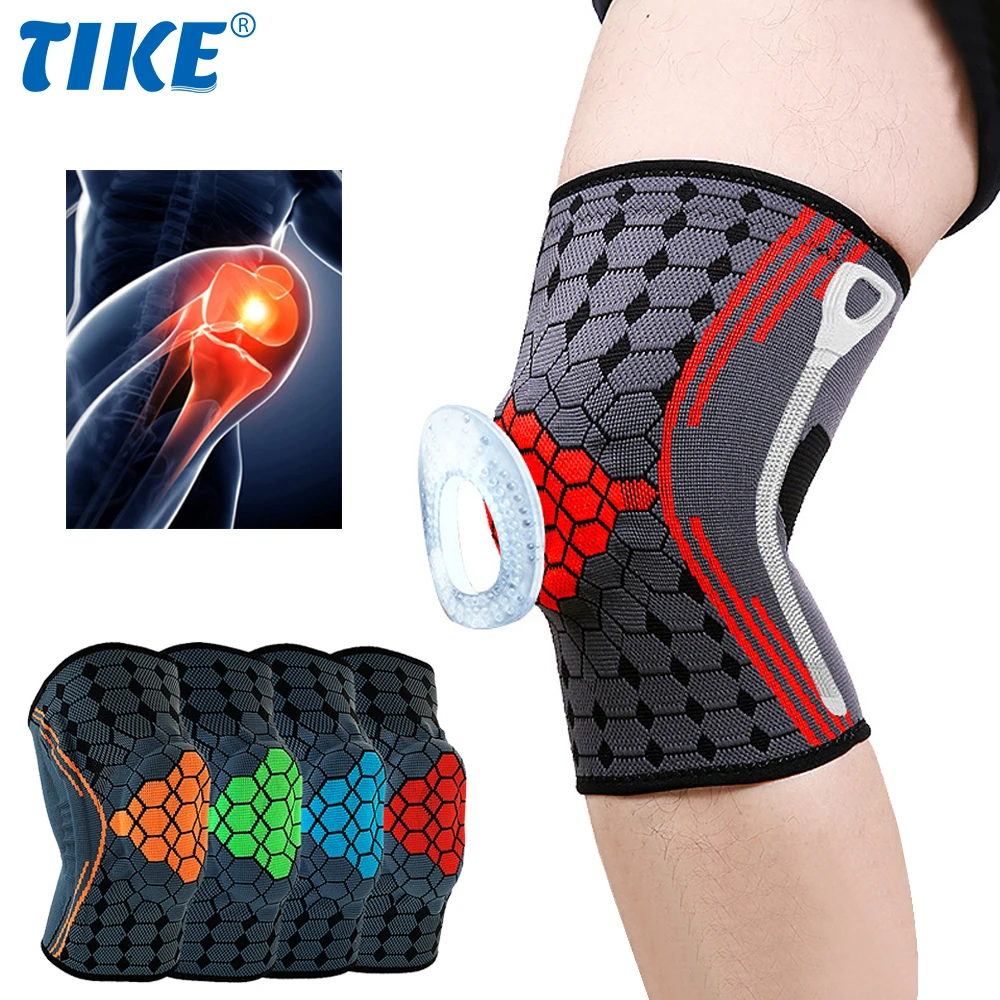 

TIKE 1 PC Knee Brace Support Compression Sleeve Knee Protector for Meniscus Tear,Arthritis,ACL,Joint Pain Relief,Injury Recovery