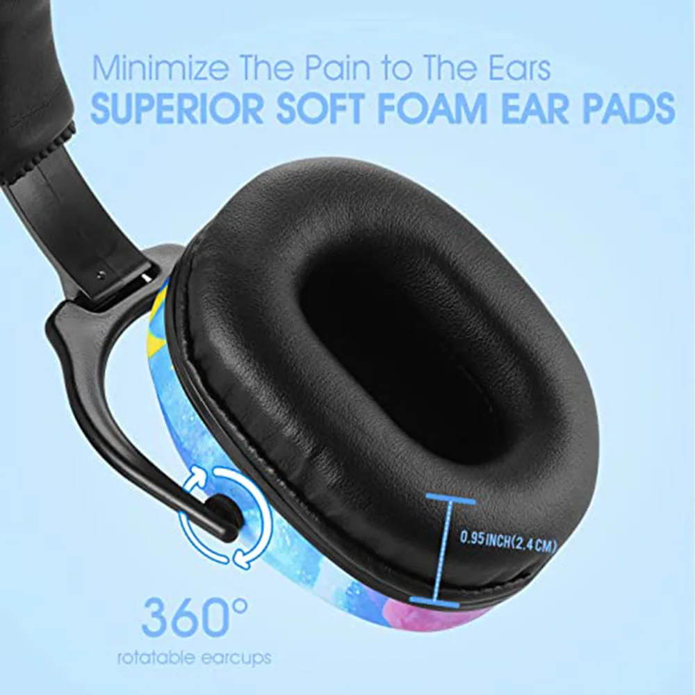 Bouchons Casque Antibruit Enfant Motifs Fun - Réduction Bruit Jusqu'à 29dB