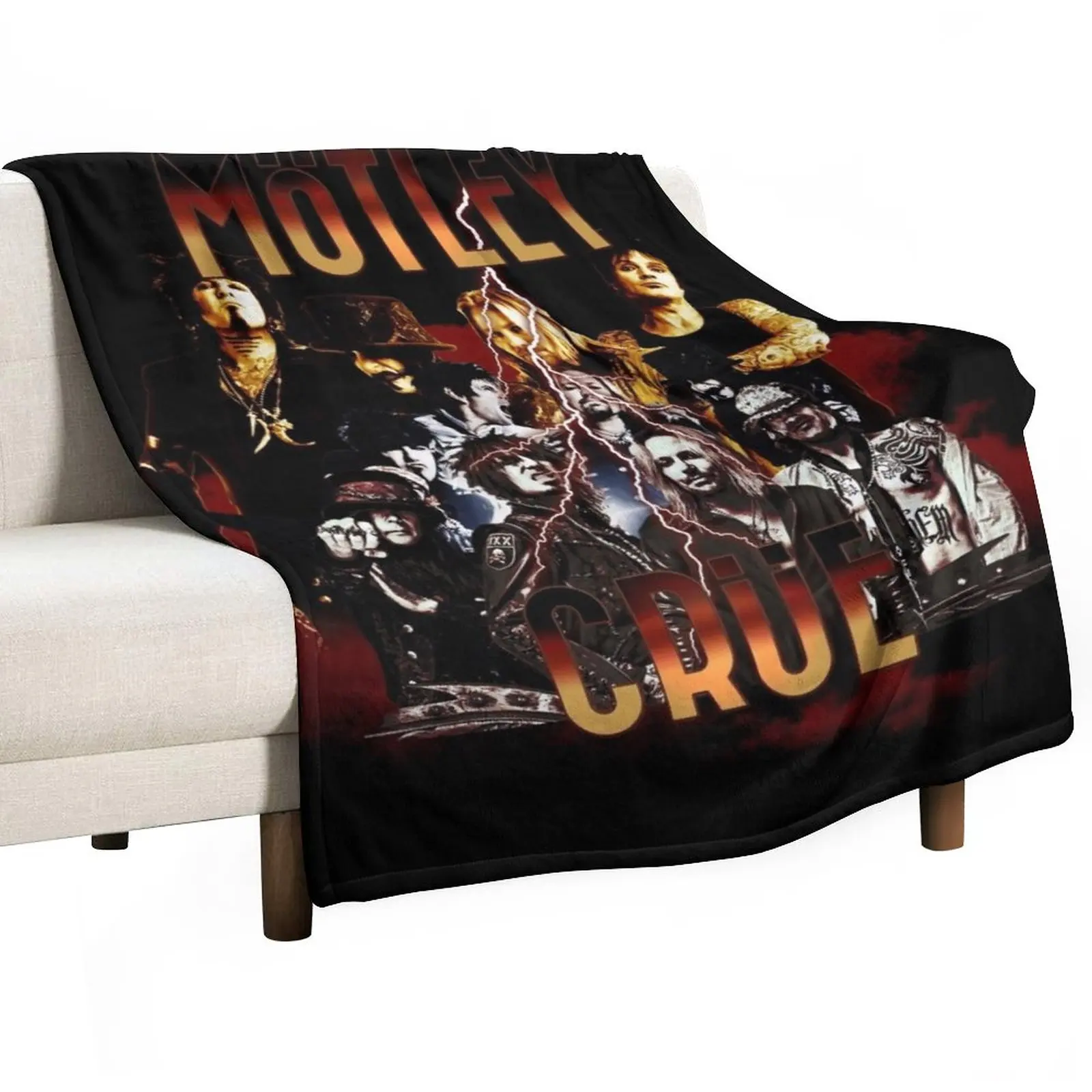 

Rock Band mtleycrue Music Throw Blanket Luxury Throw christmas gifts Blankets