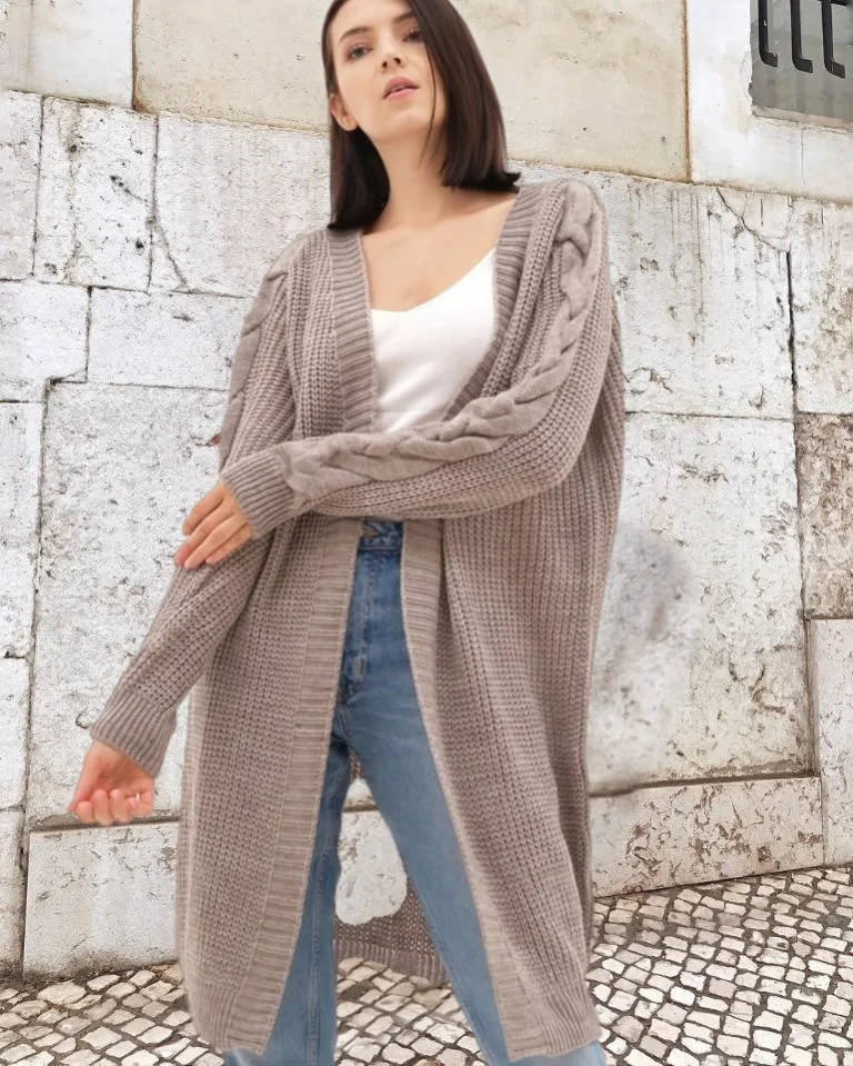 

Винтажные длинные толстовки, кардиган для женщин, свитер, Офисная трикотажная одежда, Желтая верхняя одежда, свитеры, повседневное розовое пальто, женские кардиганы