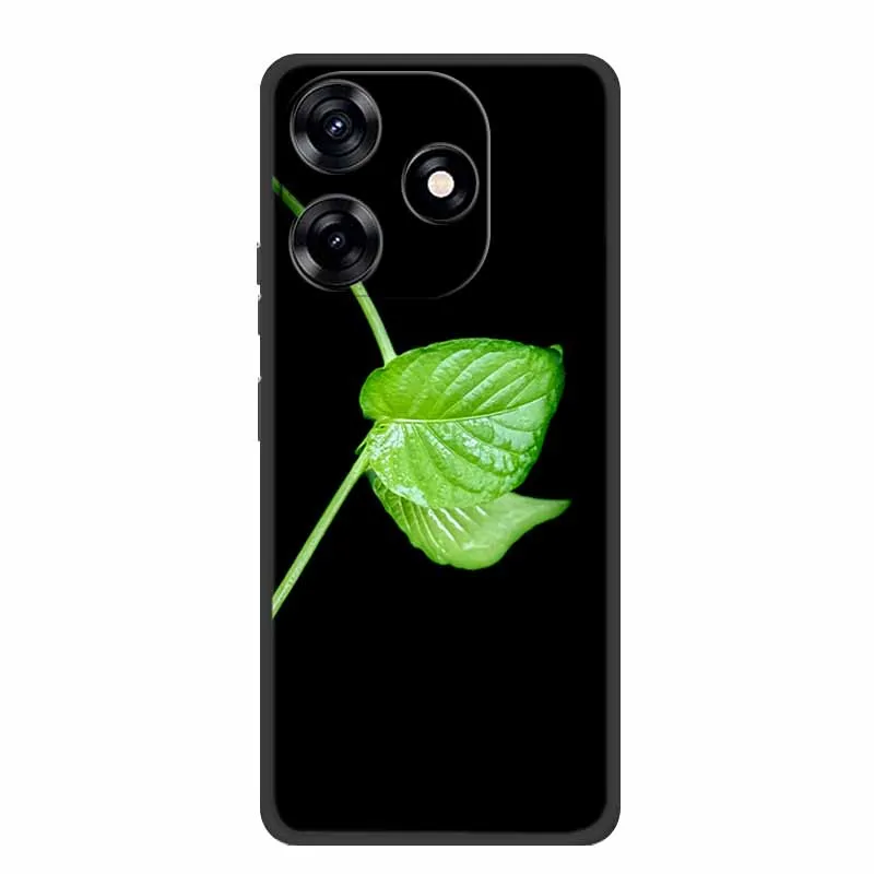Premium Black Silicone Soft Phone Case - 6.6 Protective Back Cover Shell
