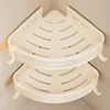 No Drill Bathroom 2-Layer Shelf Metal Rack Shampoo Holder Corner Shelf Toilet Shelf Without Drilling Bathroom Accessories For WC 2