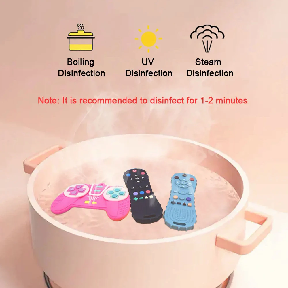 Baby Teether TV or Game Remote Control Shape Silicone Molar Stick Safe Material Teething Toys Kid Sensory Educational Toy Gifts teething toys silicone teething toys early education toy