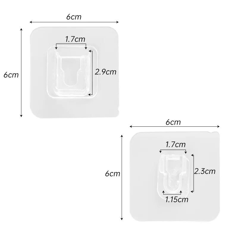 Self Adhesive Hook Invisible Double-sided Traceless Snap Holder Multi-functional Plug Socket Retainer Home Bedroom Hook Kit