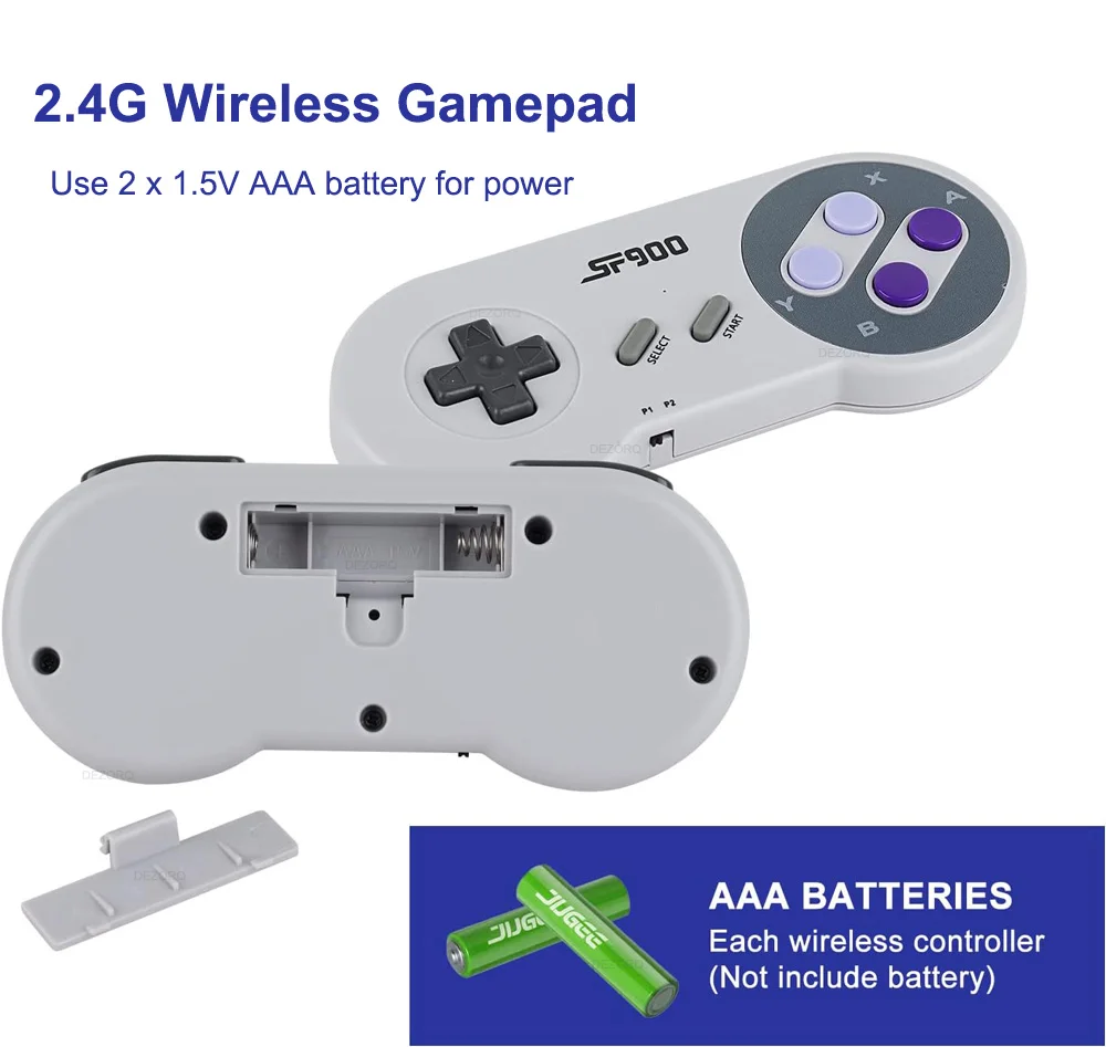 Retro Game Stick Video Game Console With 5000 Games Wireless Controller SF900 Consolas De Videojuegos for NES SNES