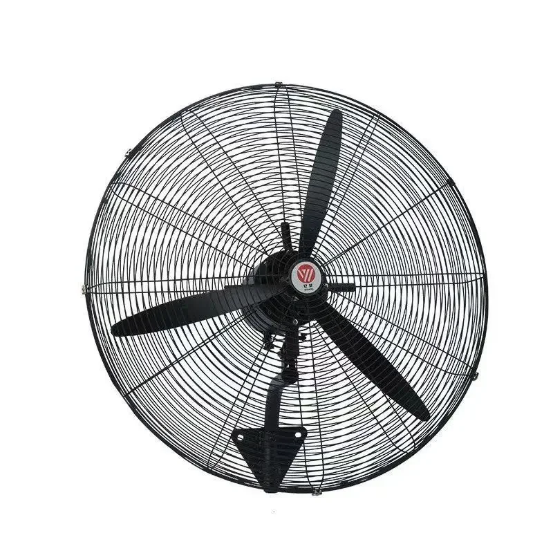 Wall mounted electric fan, high-power industrial fan, powerful factory workshop household horn fan